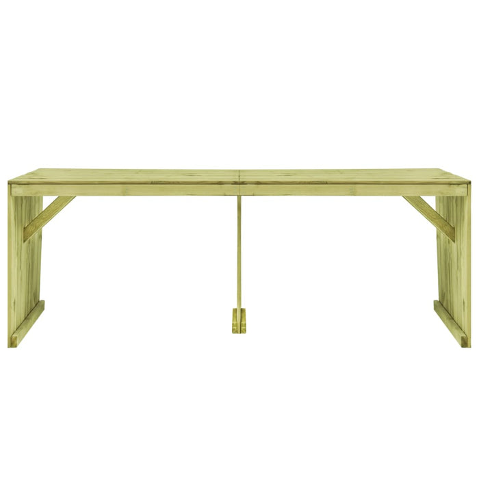 Tavolo da Giardino 220x101,5x80 cm in Legno di Pino Impregnato 49035