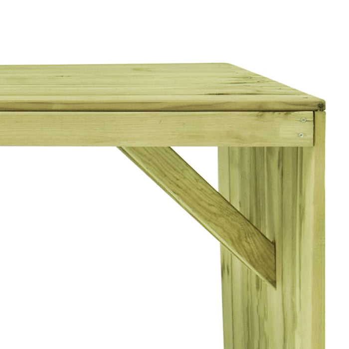 Tavolo da Giardino 220x101,5x80 cm in Legno di Pino Impregnato 49035