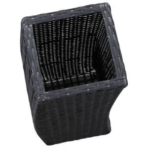 Letti Rialzati da Giardino 3 pz in Polyrattan Nero cod mxl 67034