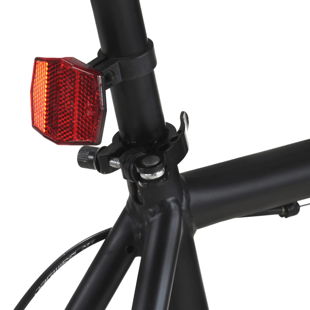 Bicicletta a Scatto Fisso Nera e Arancione 700c 51 cm 92252