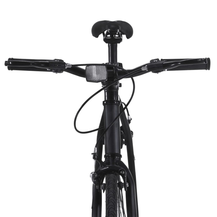 Bicicletta a Scatto Fisso Nera e Arancione 700c 51 cm 92252