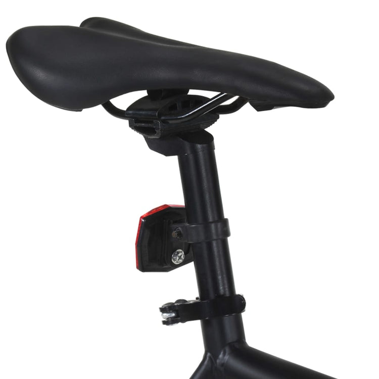 Bicicletta a Scatto Fisso Nera e Arancione 700c 55 cm 92253