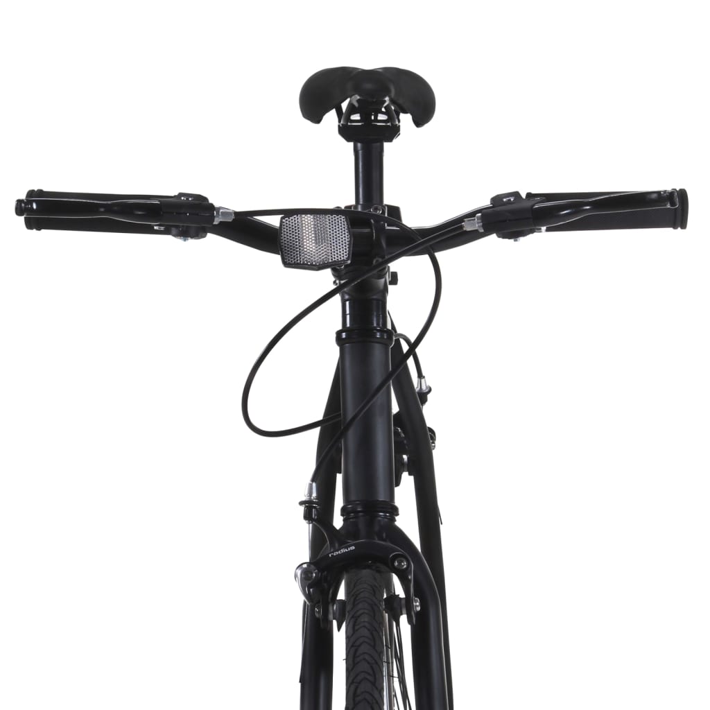 Bicicletta a Scatto Fisso Nera e Arancione 700c 59 cm 92254