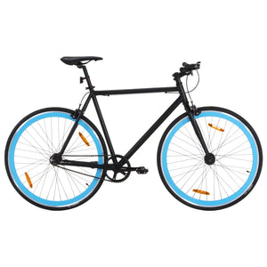 Bicicletta a Scatto Fisso Nera e Blu 700c 51 cm 92258