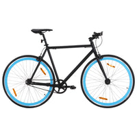 Bicicletta a Scatto Fisso Nera e Blu 700c 59 cm 92260