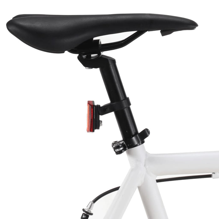 Bicicletta a Scatto Fisso Bianca e Verde 700c 59 cm 92269