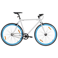 Bicicletta a Scatto Fisso Bianca e Blu 700c 51 cmcod mxl 114533