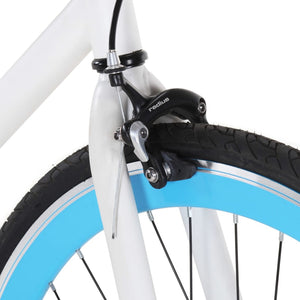 Bicicletta a Scatto Fisso Bianca e Blu 700c 51 cm 92270