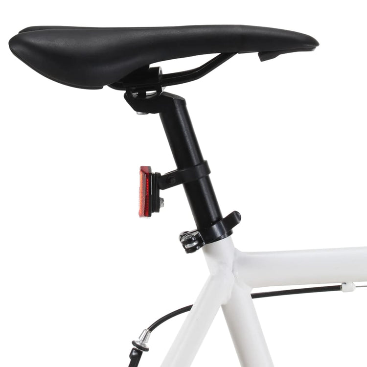 Bicicletta a Scatto Fisso Bianca e Blu 700c 59 cm 92272