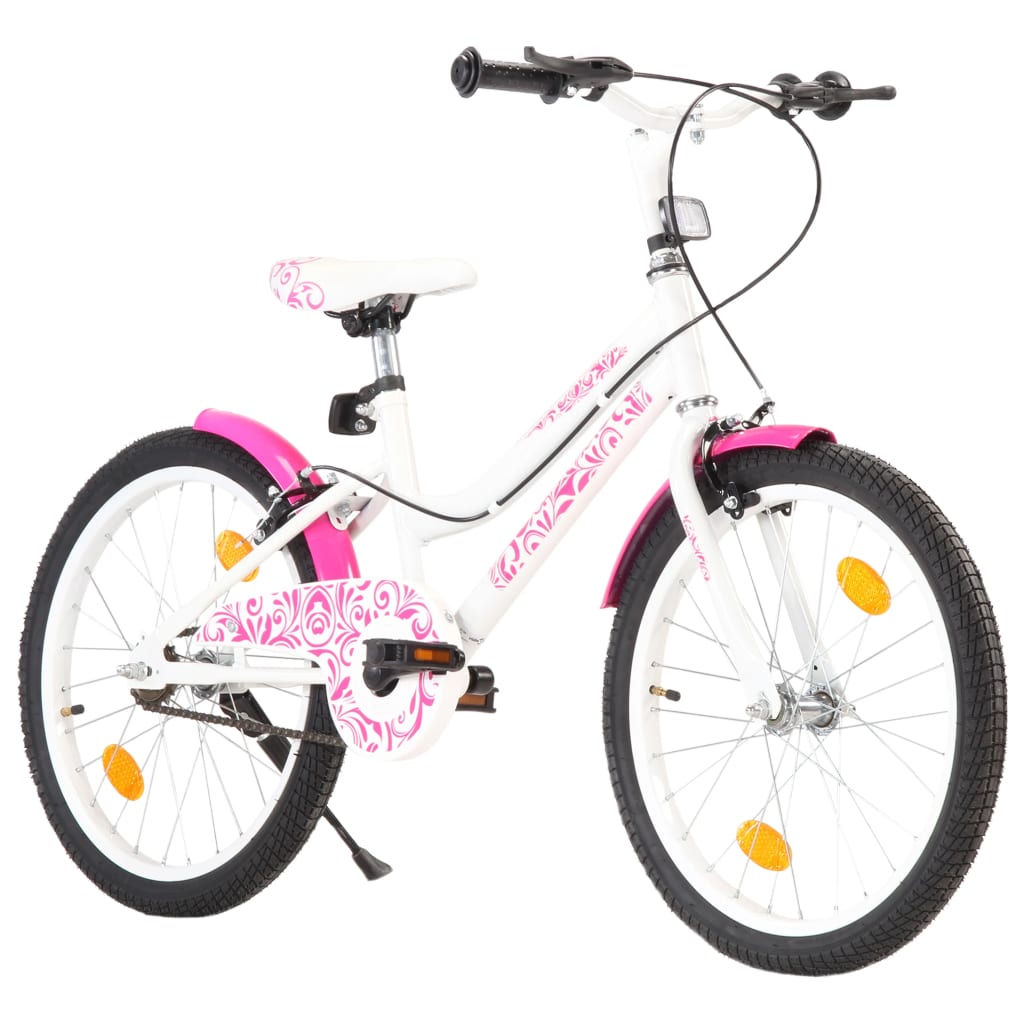 Bici per Bambini 20 pollici Rosa e Bianca 92186