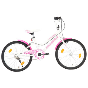 Bici per Bambini 20 pollici Rosa e Bianca 92186