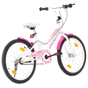 Bici per Bambini 20 pollici Rosa e Bianca 92186