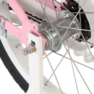 Bici per Bambini con Trasportino Frontale 14'' Bianca e Rosa