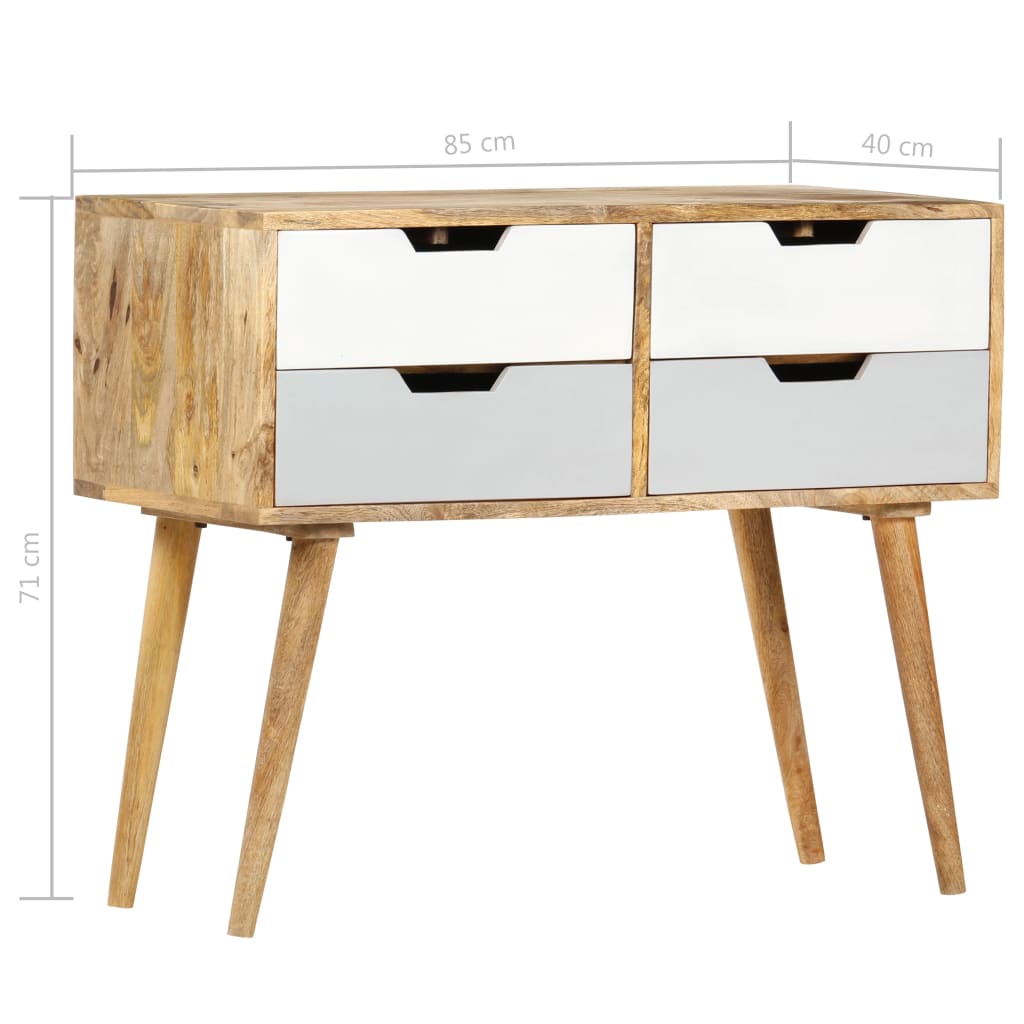 Credenza 85x40x71 cm in Legno Massello di Mango cod mxl 23796