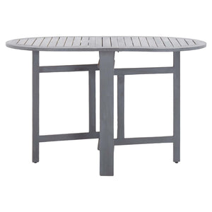 Set da Pranzo per Giardino 5 pz Legno Massello di Acacia Grigio 278926