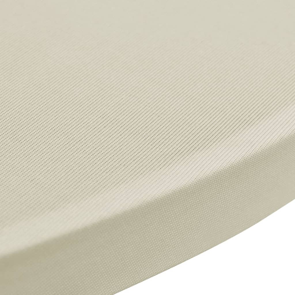 Coperture Verticali per Tavolo 4 pz Ø70 cm Crema Elastico 279075