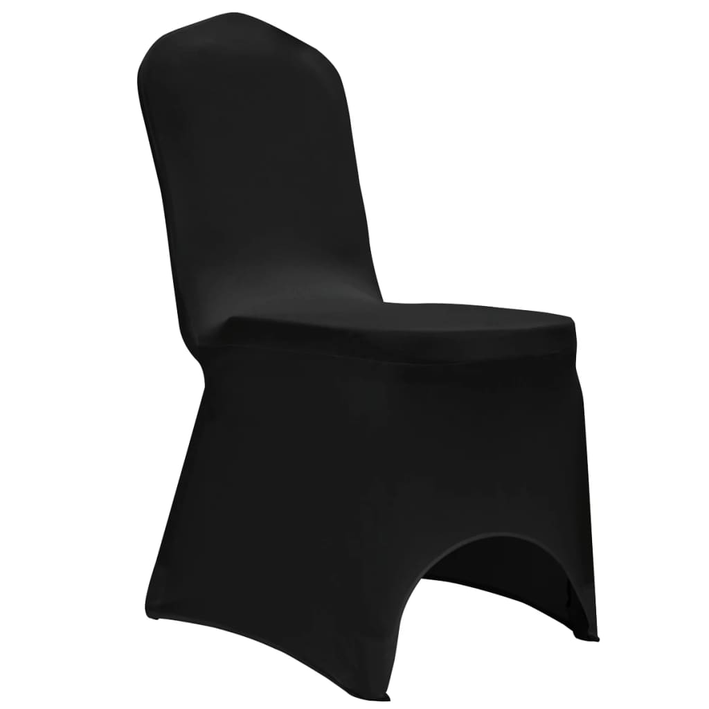 Coprisedie in Tessuto Elasticizzato Nero 12 pz 279091