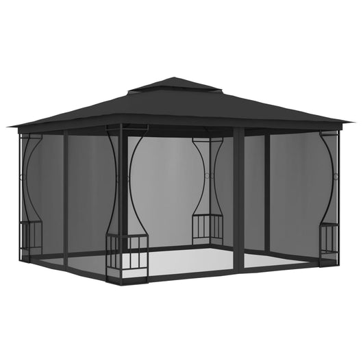 Gazebo con Rete 300x300x265 cm Antracite cod mxl 66062