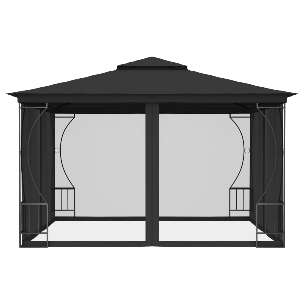 Gazebo con Rete 300x300x265 cm Antracite cod mxl 66062