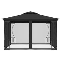 Gazebo con Rete 300x300x265 cm Antracite cod mxl 66062