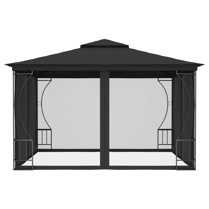 Gazebo con Rete 300x300x265 cm Antracite cod mxl 66062