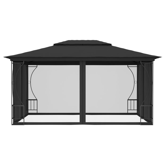 Gazebo con Rete 300x400x265 cm Antracite cod mxl 66273