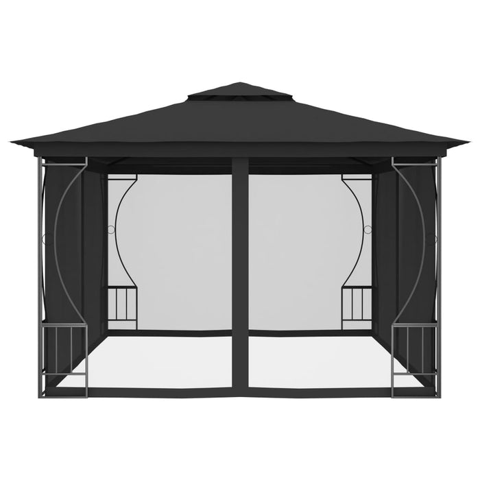 Gazebo con Rete 300x400x265 cm Antracite cod mxl 66273