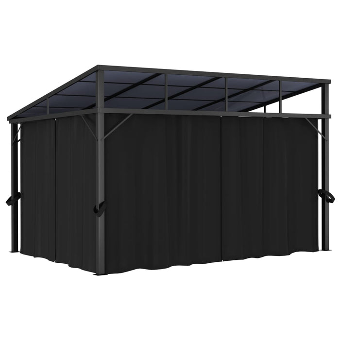 Gazebo con Tenda 405x294x244 cm Antracite