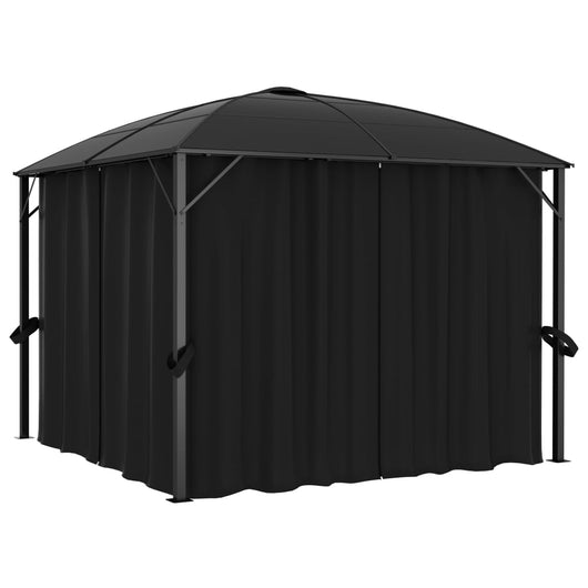 Gazebo con Tende 300x300x265 cm Antracite cod 11411