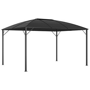 Gazebo con Tende 400x300x265 cm Antracite 48601