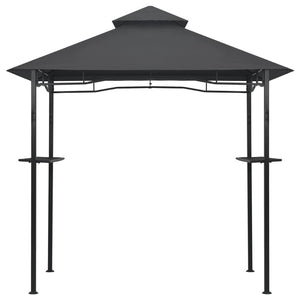 Gazebo per Barbecue 240x150x255 cm Antracite in Acciaio 48602