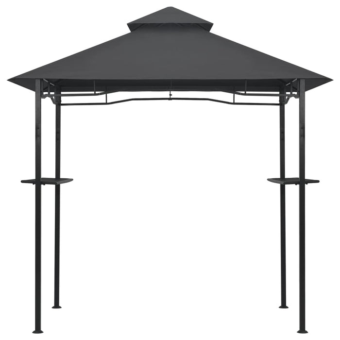 Gazebo per Barbecue 240x150x255 cm Antracite in Acciaio 48602