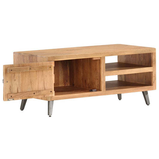 Tavolino da Caffè 90x45x40 cm in Legno Massello di Acacia 286548