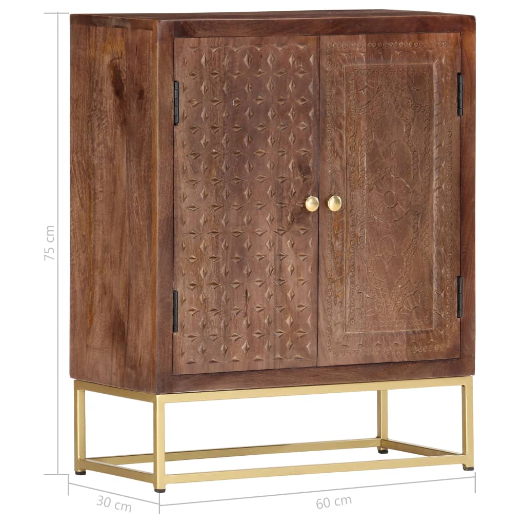 Credenza 60x30x75 cm in Legno Massello di Mango 286553