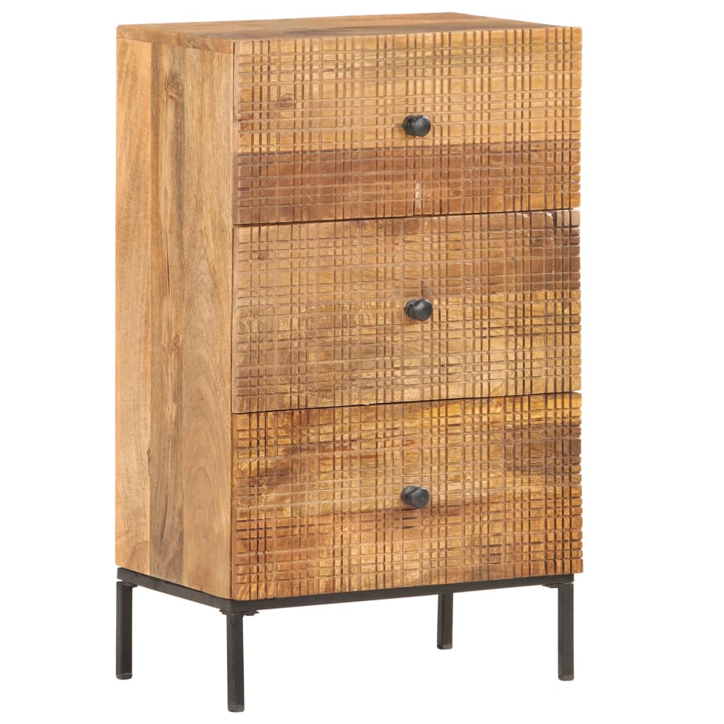 Credenza 45x30x75 cm in Legno Massello di Mango