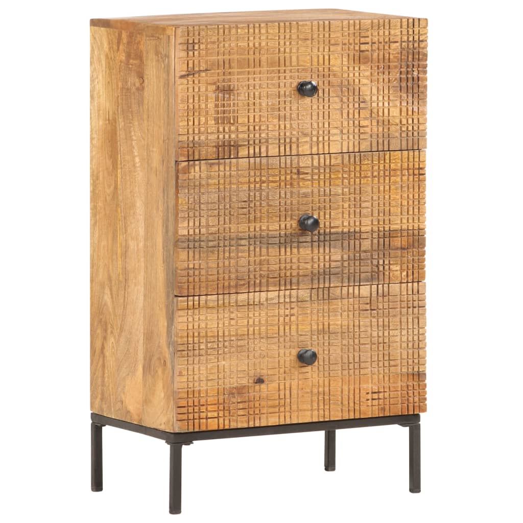 Credenza 45x30x75 cm in Legno Massello di Mango