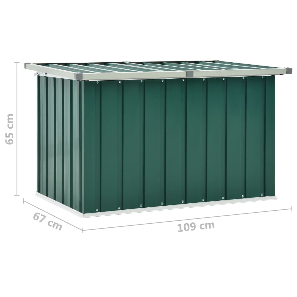 Baule da Giardino Verde 109x67x65 cm cod mxl 73651