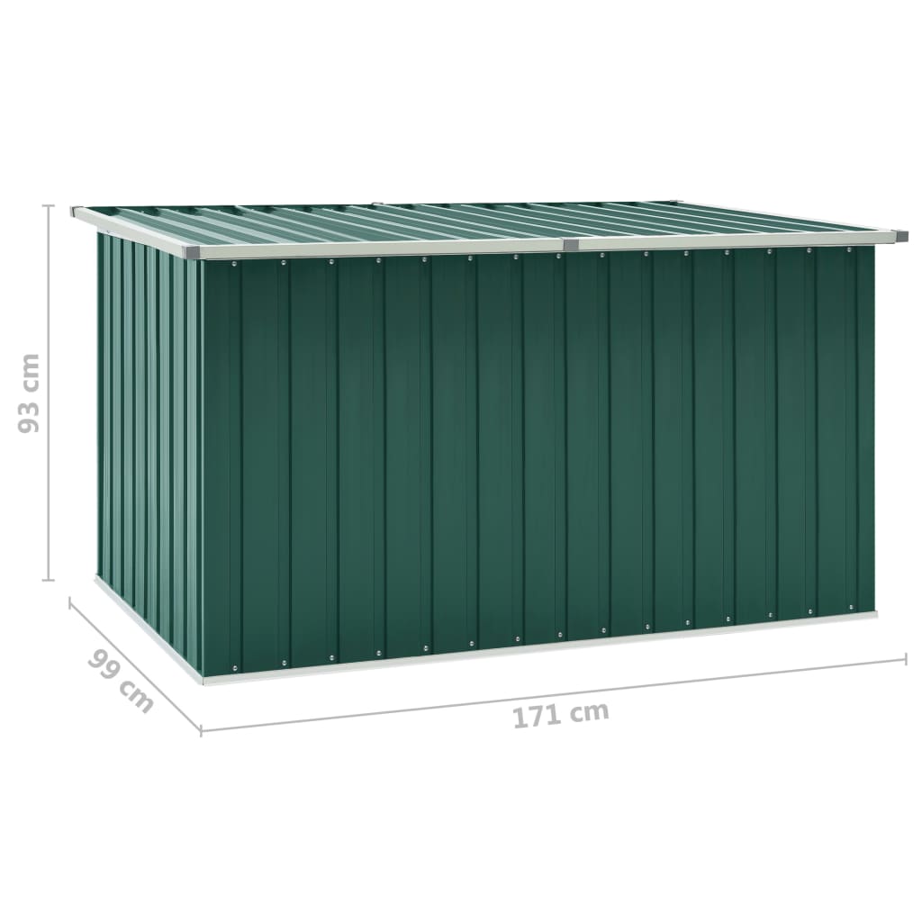 Baule da Giardino Verde 171x99x93 cm 46269