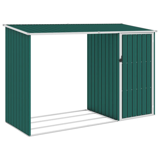 Capanno per Legna Verde 245x98x159 cm in Acciaio Zincato cod mxl 47968