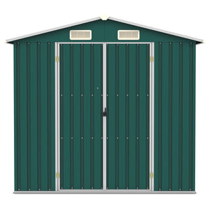 Capanno da Giardino Verde 205x129x183 cm in Acciaio Zincato  cod mxl 65843