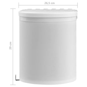 Pattumiera da Incasso per Cucina in Plastica 12 L 51174