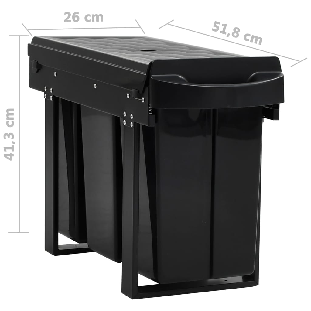 Cestino Estraibile per Mobile Cucina Chiusura Ammortizzata 36L 51180