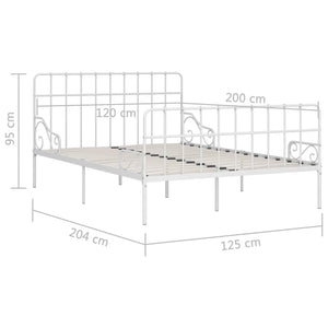 Giroletto con Doghe Bianco in Metallo 120x200 cm cod mxl 59855