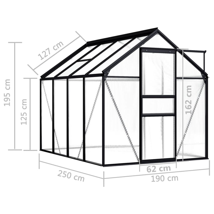 Serra Antracite in Alluminio 4,75 m² 48210