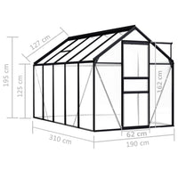 Serra Antracite in Alluminio 5,89 m² cod mxl 53947