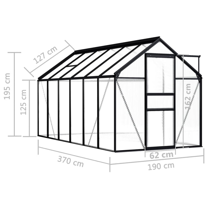 Serra Antracite in Alluminio 7,03 m² 48212