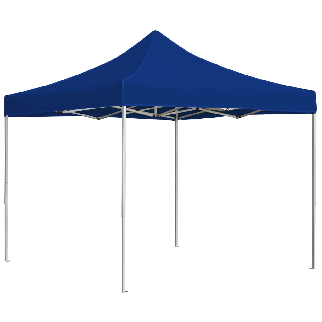 Gazebo Professionale Pieghevole Alluminio 2x2m Blu 48926