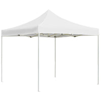 Gazebo Professionale Pieghevole Alluminio 2x2 m Bianco 48929