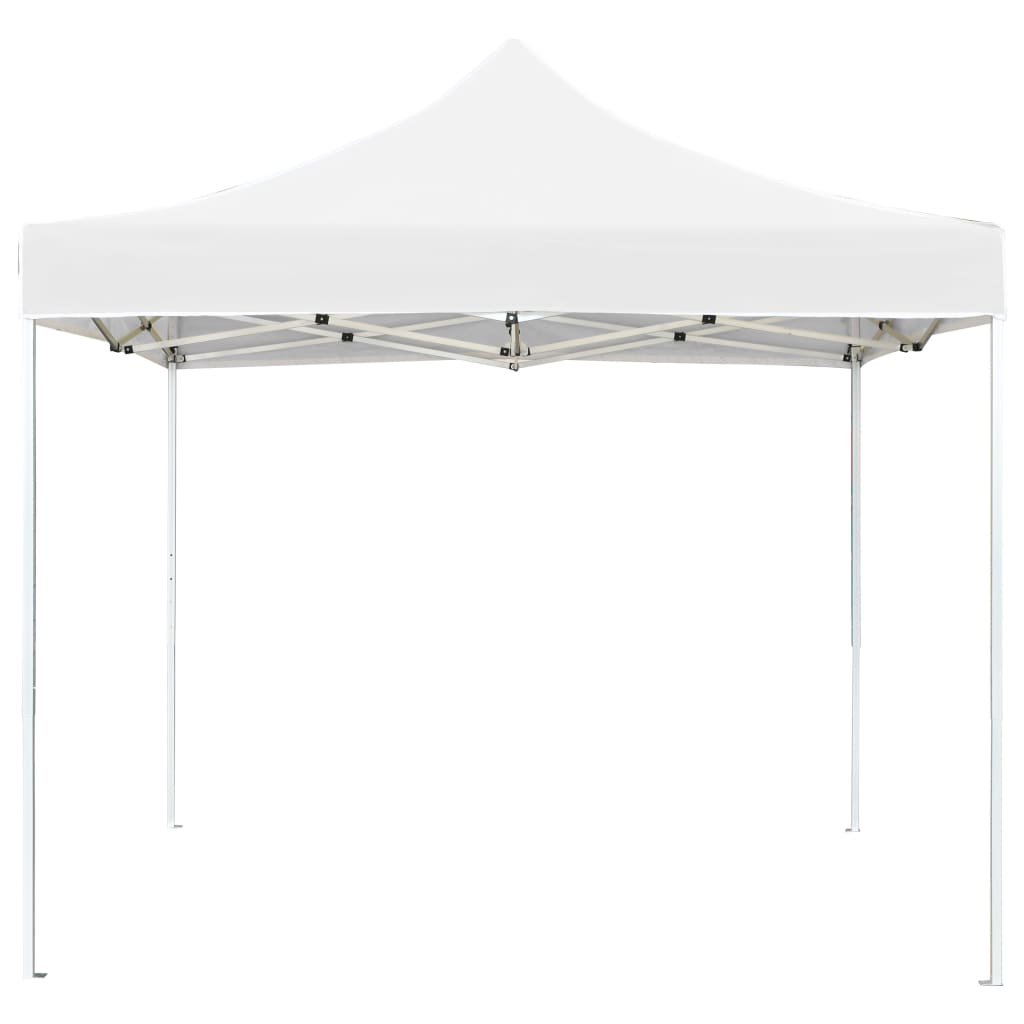 Gazebo Professionale Pieghevole Alluminio 2x2 m Bianco 48929