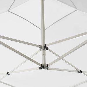 Gazebo Professionale Pieghevole Alluminio 2x2 m Bianco 48929